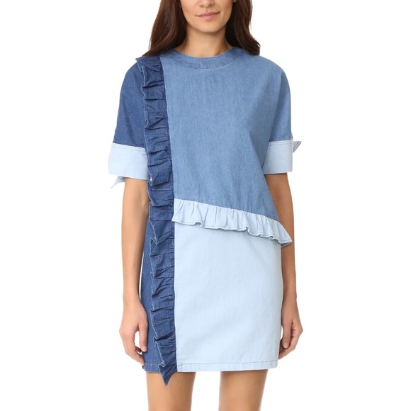 SJYP | Dresses | Sjyp Denim Frill Dress 